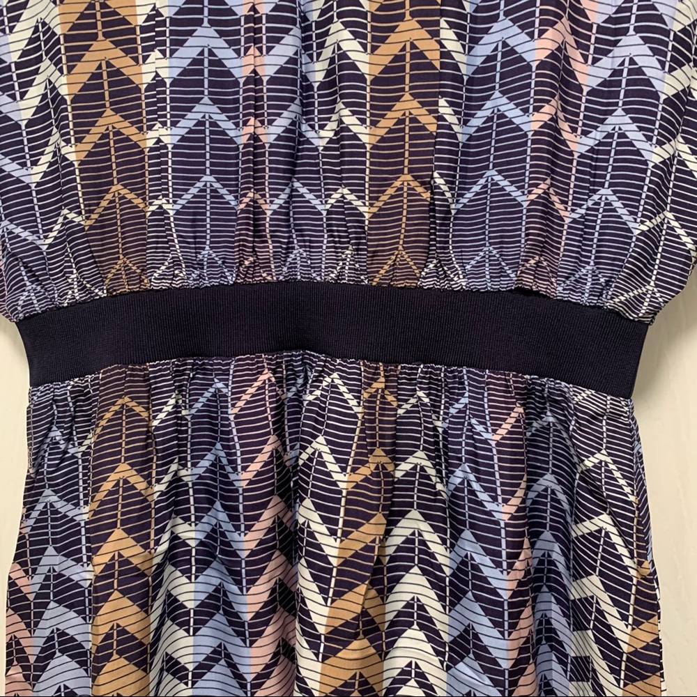 NWT TED BAKER Samii Geo Printed Rib Detail Midi Dress - Picture 16 of 16